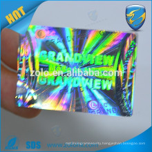 3d hologram sticker custom rainbow hologram label sticker
